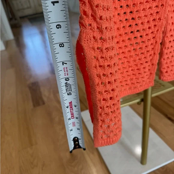 Aerie - Orange Crochet Vacay Knit Set - medium top + medium bottom NWOT - Picture 12 of 17